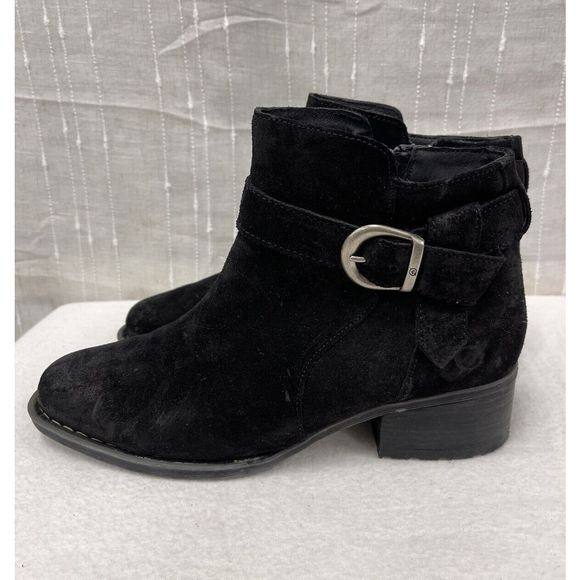 Born Morocco Bootie in Black Distressed Leather Suede size 9.5 Womens - Picture 4 of 9